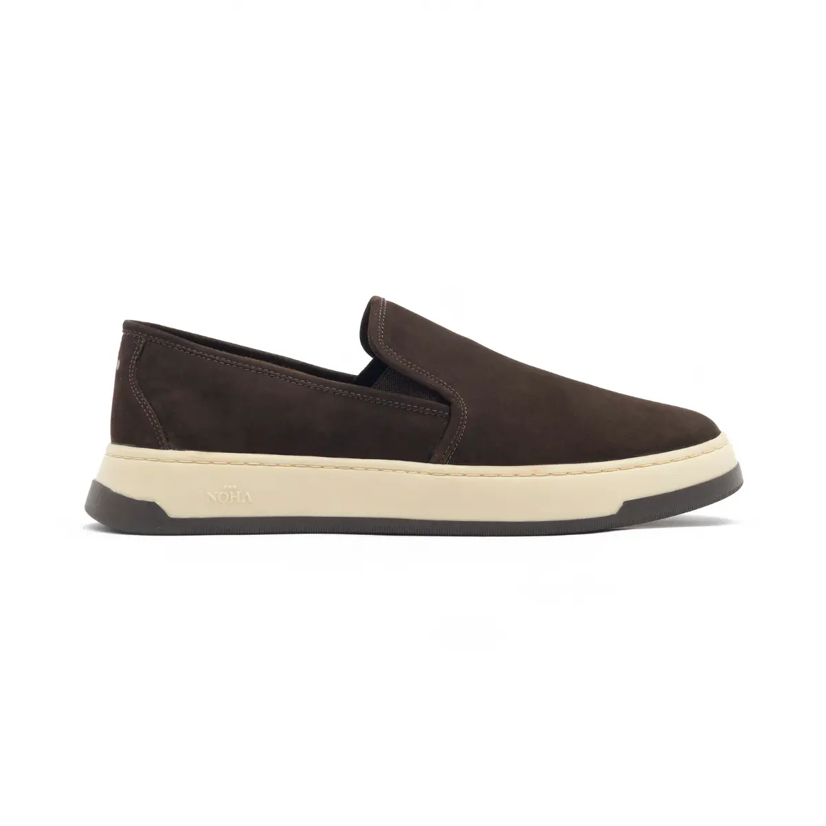 SAPATO MASCULINO SLIP ON CASSANO EM NOBUCK PRIME CAFÉ
