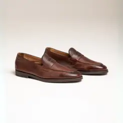 SAPATO MASCULINO LOAFER EM CAMURÇA PREMIUM VELUTTO MARROM