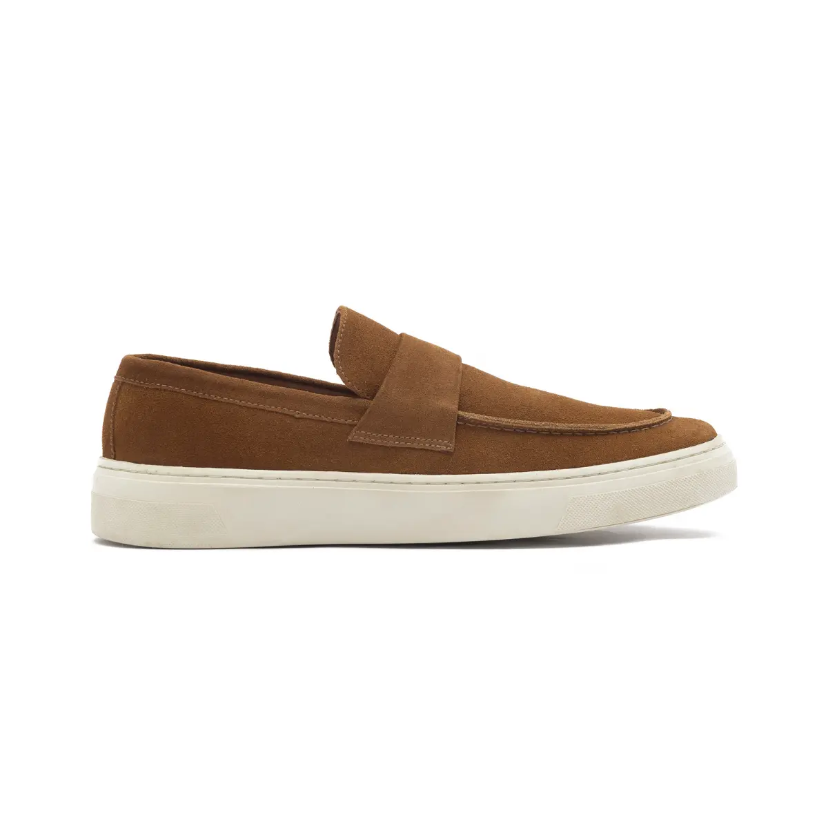 SAPATO MASCULINO LOAFER EM CAMURÇA TIVOLLI MARROM