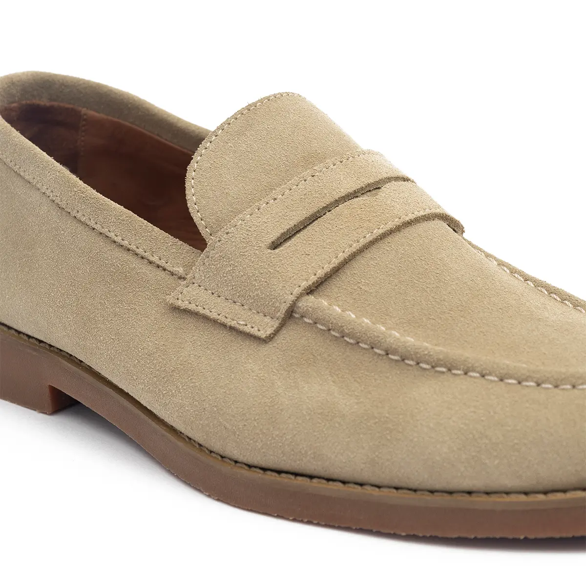 SAPATO MASCULINO LOAFER EM CAMURÇA PREMIUM VELUTTO CINZA