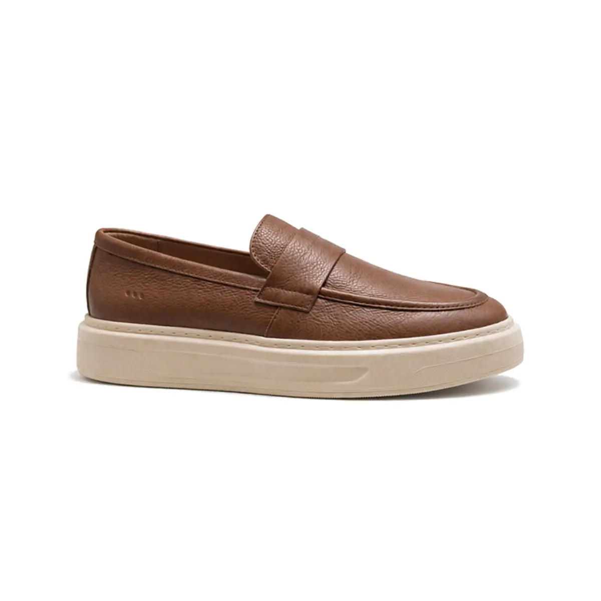 SAPATO MASCULINO LOAFER SOCIAL CASUAL EM COURO PRIME MILANO MARROM