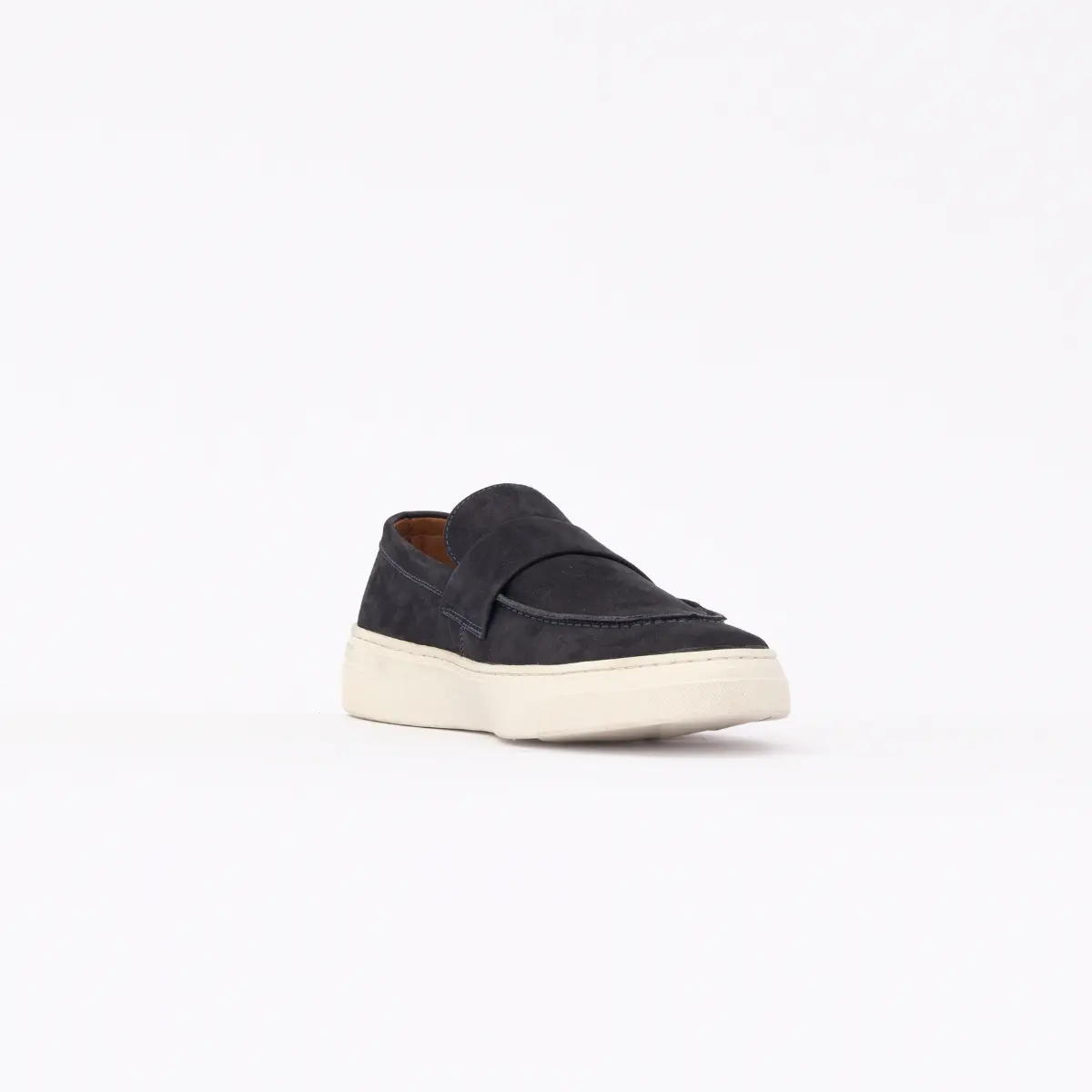 SAPATO MASCULINO LOAFER EM CAMURÇA AZUL | TIVOLLI