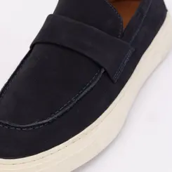 SAPATO MASCULINO LOAFER EM CAMURÇA TIVOLLI AZUL