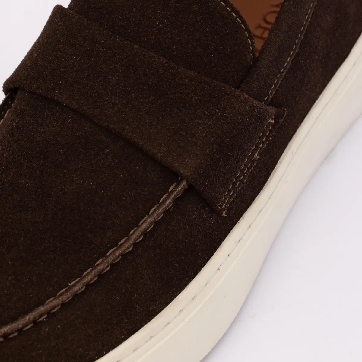 SAPATO MASCULINO LOAFER EM CAMURÇA TIVOLLI CAFÉ