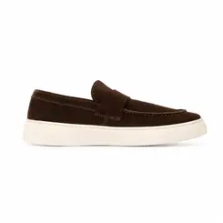 SAPATO MASCULINO LOAFER EM CAMURÇA TIVOLLI CAFÉ