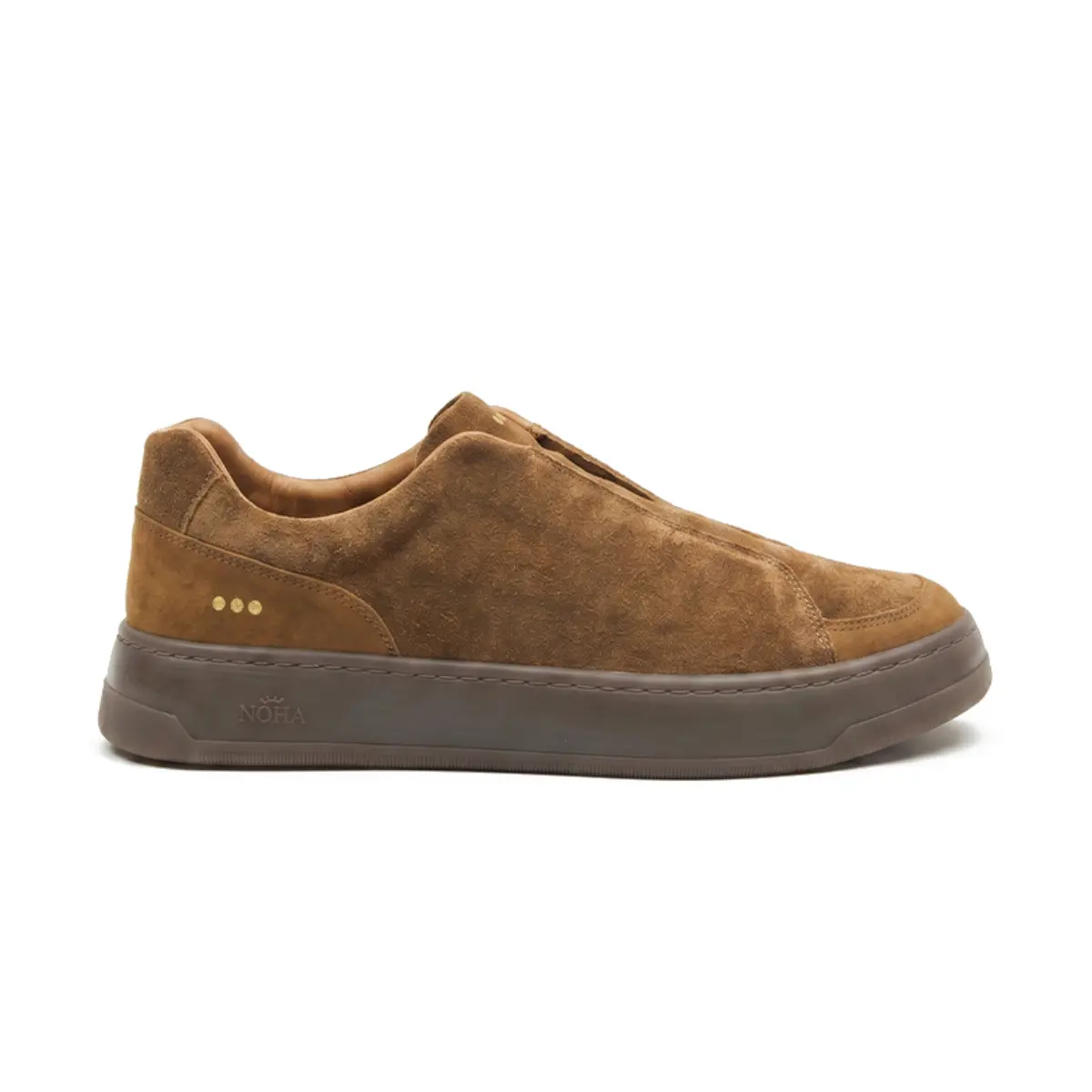 SAPATO MASCULINO SLIP ON GALLARDO MASSIMO EM CAMURÇA PRIME MARROM