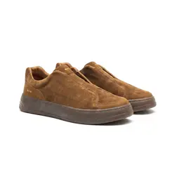 SAPATO MASCULINO SLIP ON GALLARDO MASSIMO EM CAMURÇA PRIME MARROM