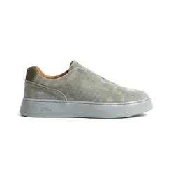 SAPATO MASCULINO SLIP ON GALLARDO MASSIMO EM CAMURÇA PRIME CINZA