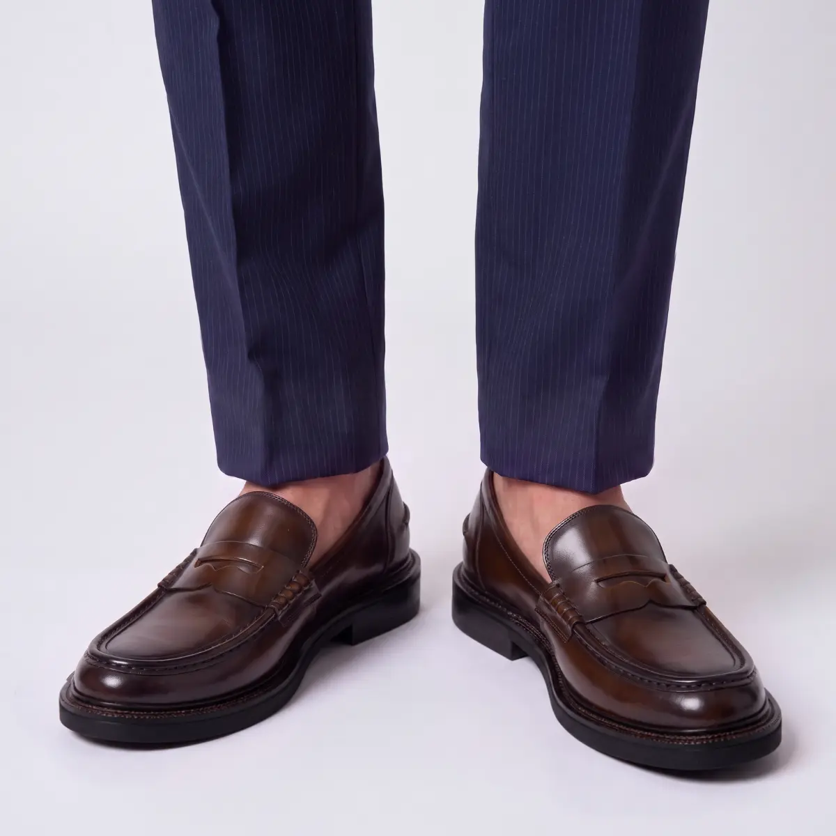 SAPATO SOCIAL MASCULINO LOAFER EM COURO PREMIUM CAFÉ | STEFFANO NOHA ATELIER