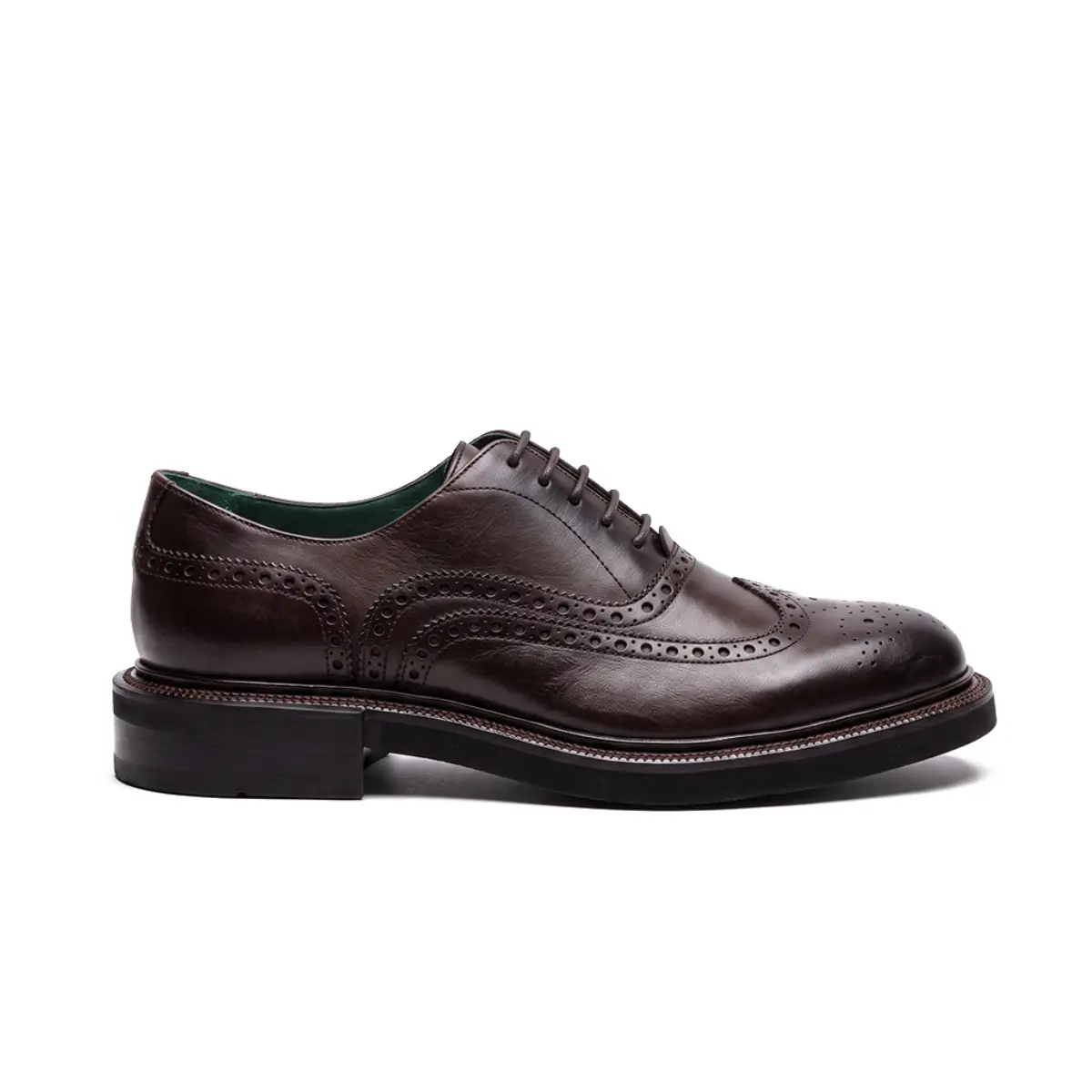 SAPATO SOCIAL MASCULINO OXFORD BROGUE EM COURO PREMIUM CAFÉ | VITTORIO NOHA ATELIER