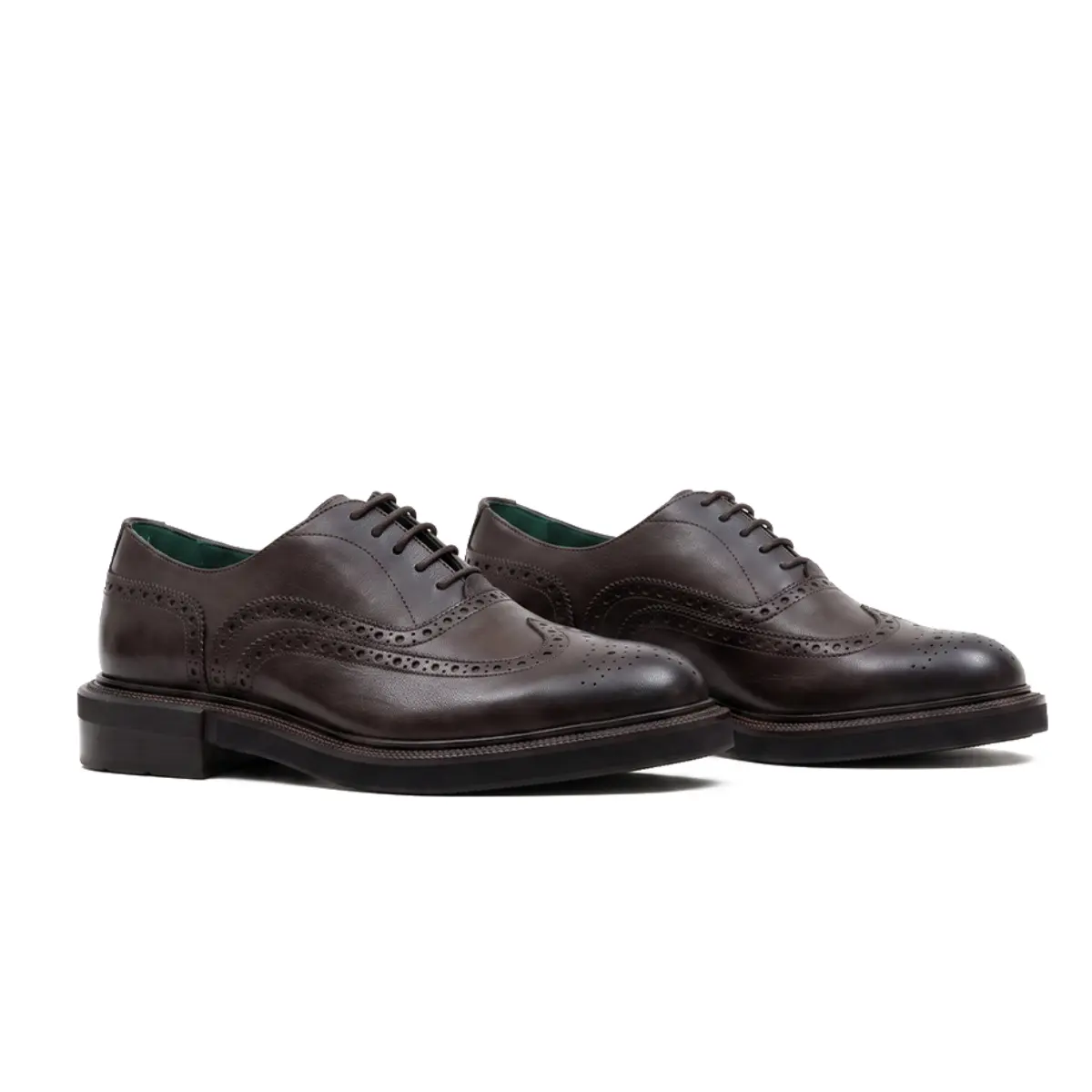 SAPATO SOCIAL MASCULINO OXFORD BROGUE EM COURO PREMIUM CAFÉ | VITTORIO NOHA ATELIER