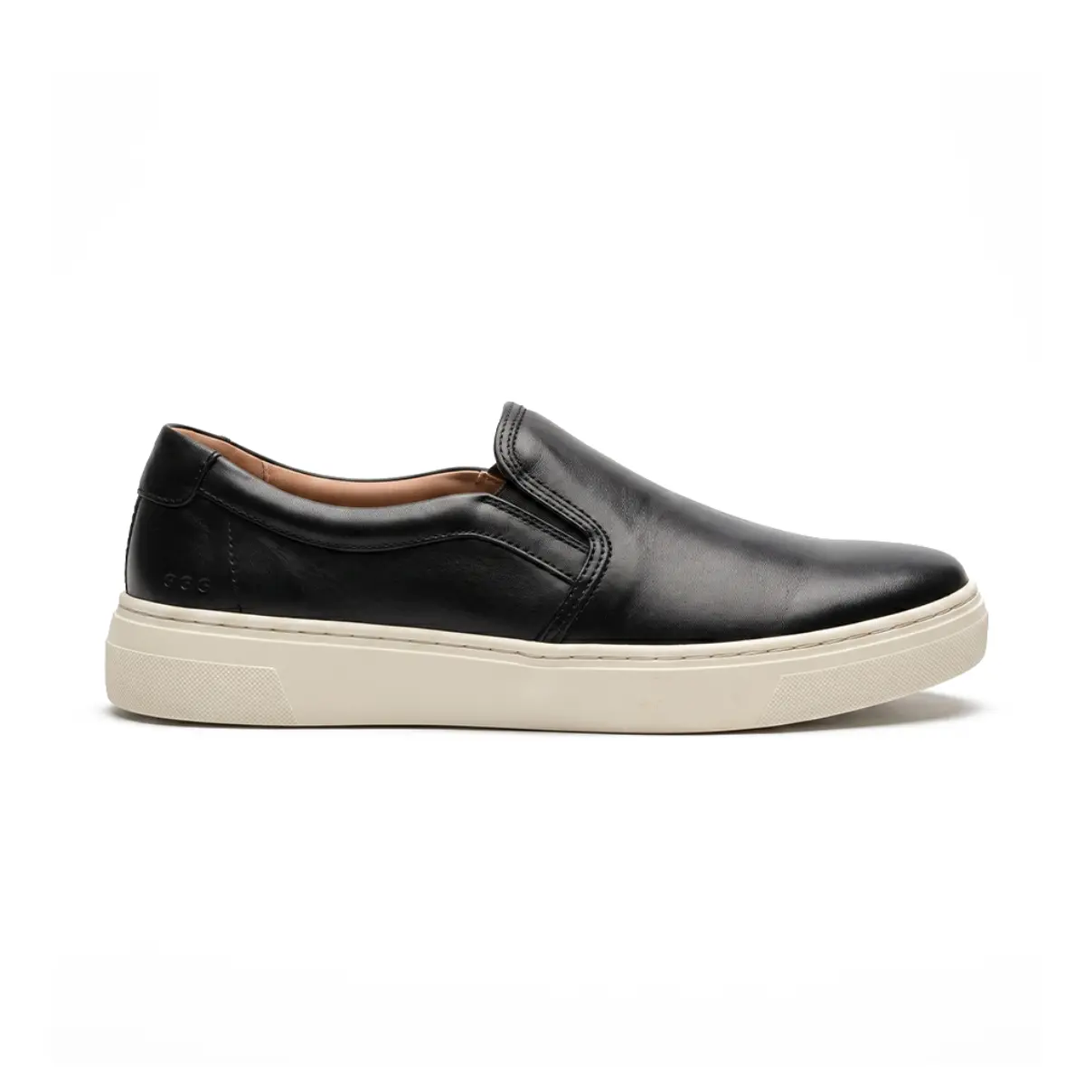 SAPATO MASCULINO SLIP ON NOVO CONTI EM COURO PRETO