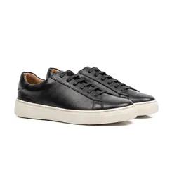 TÊNIS MASCULINO ROCCO EM COURO PREMIUM PRETO