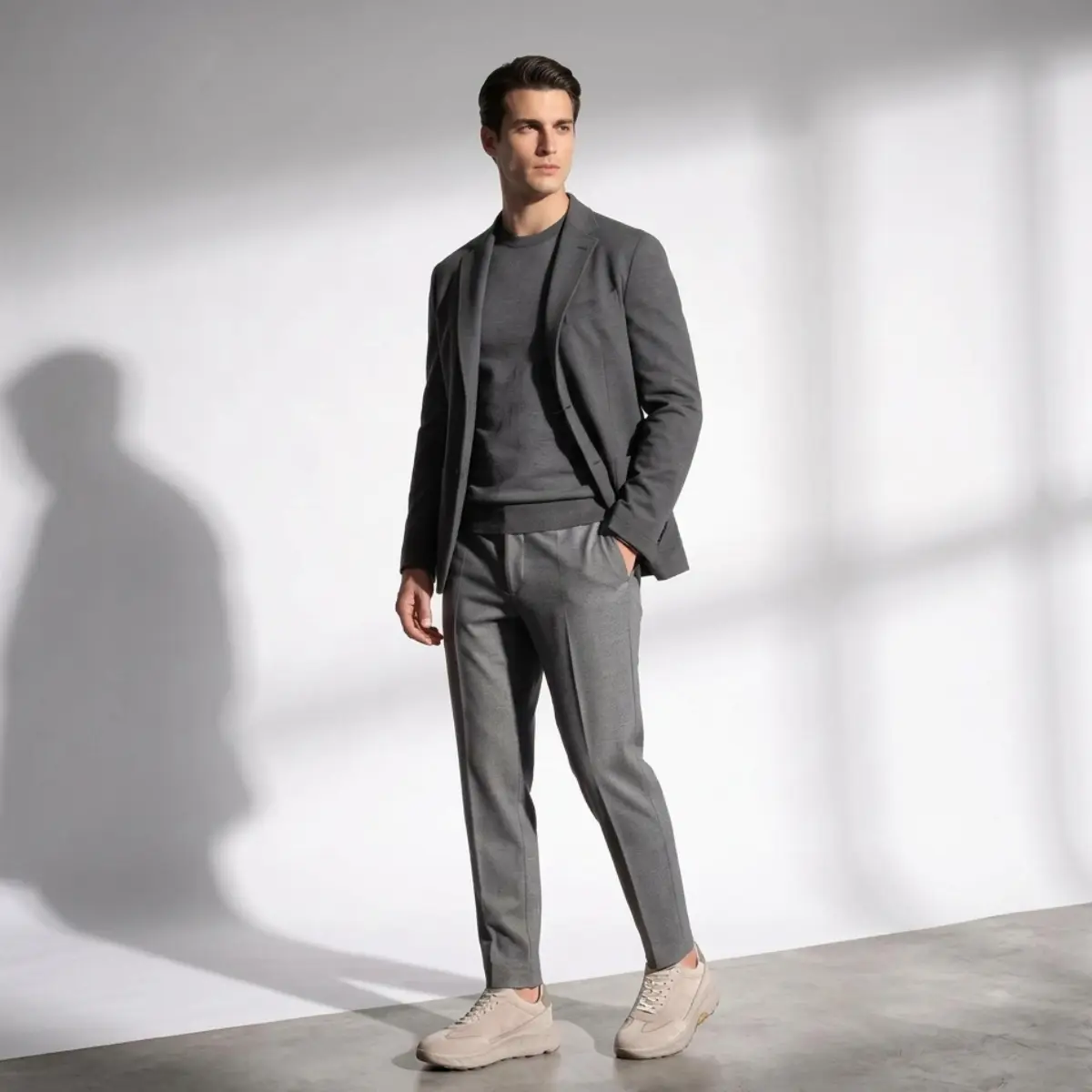 TÊNIS MASCULINO ZENITH EM CAMURÇA PREMIUM BEGE