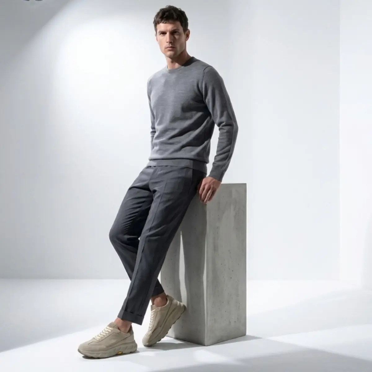 TÊNIS MASCULINO ZENITH EM CAMURÇA PREMIUM BEGE